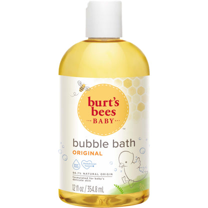 Burt’s Bees Baby Bubble Bath, Tear Free Baby Wash – 12 Fluid Ounces