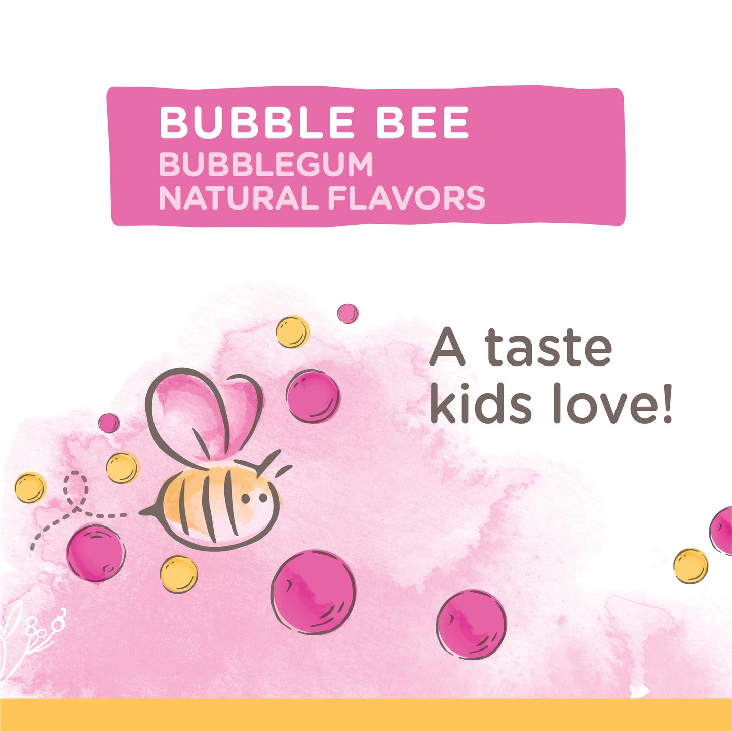 Burt's Bees Kids Toothpaste Bubble Bee Fluoride Free 4.7 oz Pack of 4 - Natural Flavor