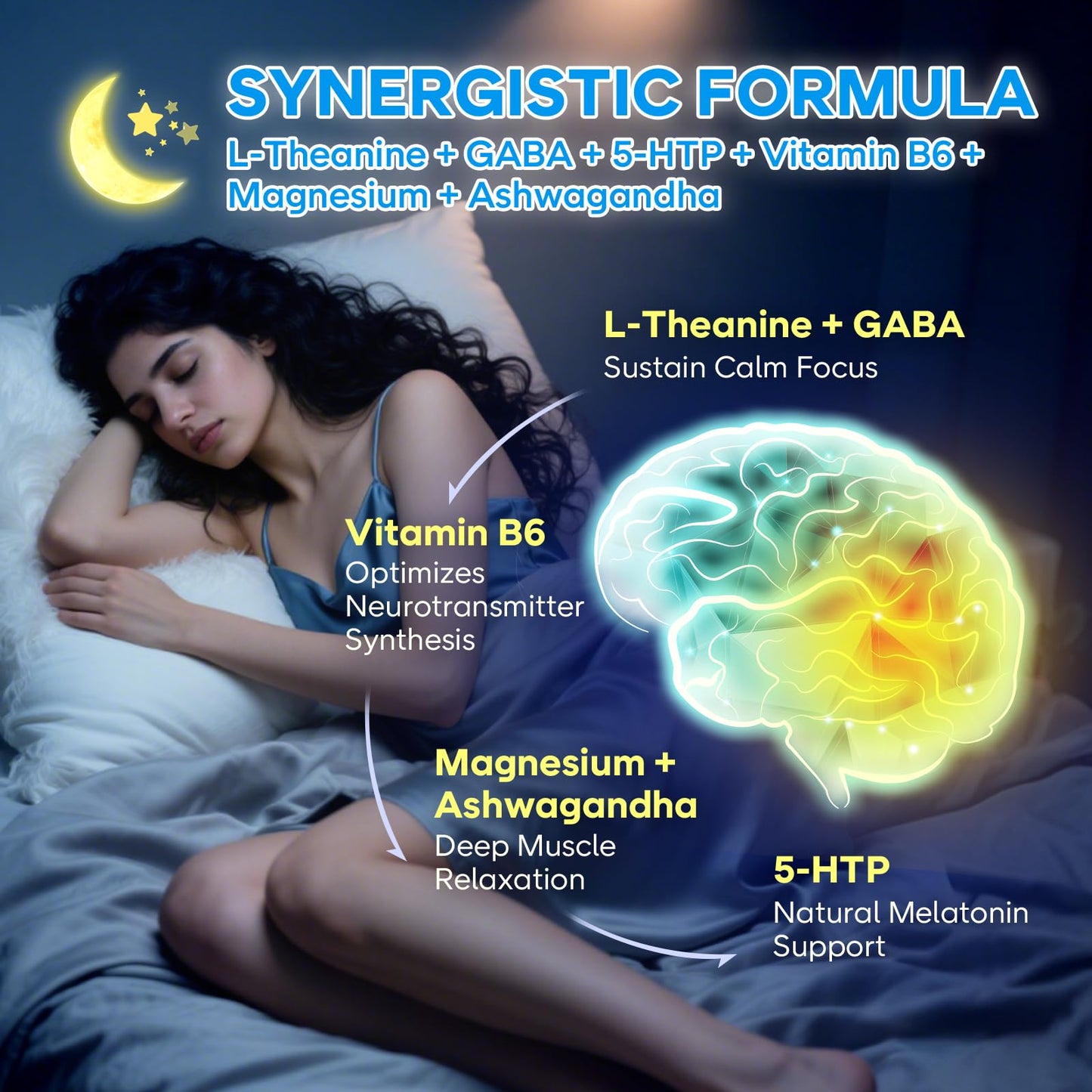 BVIVLOO L-Theanine Gummies 400 mg – Calm & Sleep (Vegan Raspberry, 60 Count)