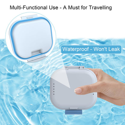 BVN Leakproof Denture Cup - Travel Storage Case with Filter