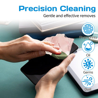 Cabreche 6 PCS Glasses Cleaning Cloths – Microfiber Eyeglass Wipes (6.3x6.3) Pink Bowknot