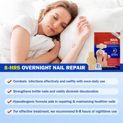 Cacukn Toenail Treatment Extra Strength Patches – 2 Pack (42 Pcs) for Thick, Brittle & Discolored Nails