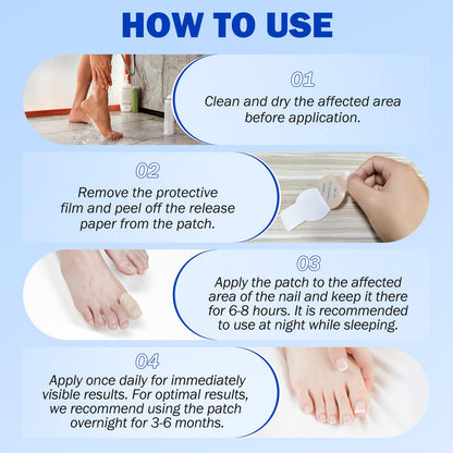 Cacukn Toenail Treatment Extra Strength Patches – 2 Pack (42 Pcs) for Thick, Brittle & Discolored Nails