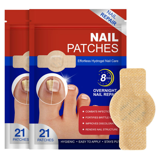 Cacukn Toenail Treatment Extra Strength Patches – 2 Pack (42 Pcs) for Thick, Brittle & Discolored Nails