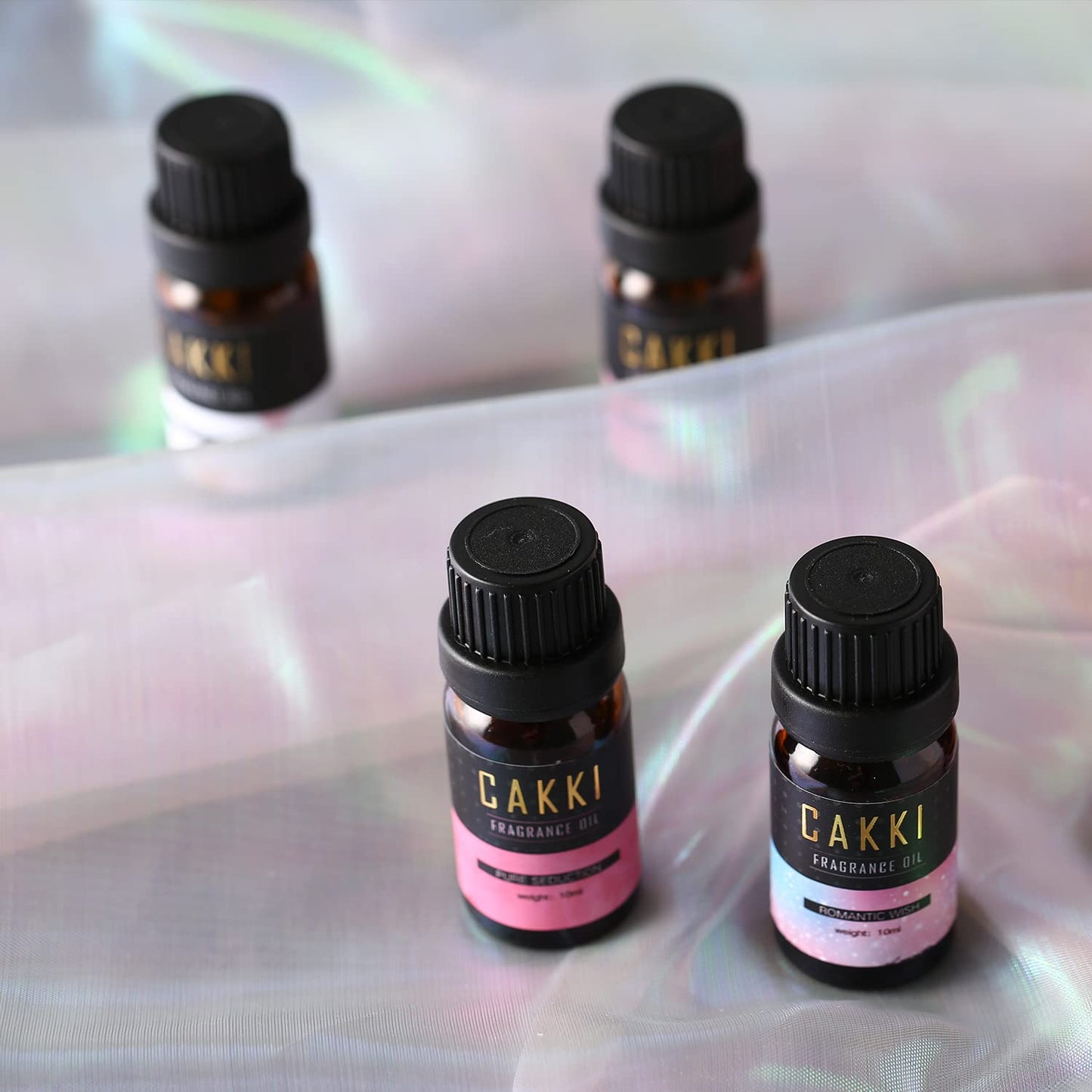 CAKKI Fragrance Oils Gift Set – 6x10ml Aromatherapy Oils for Diffusers and Candles