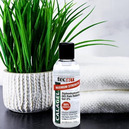Calagel Tecnu Anti-Itch Gel | Maximum-Strength Relief for Bites, Stings, Rash & Sunburn | 6 oz