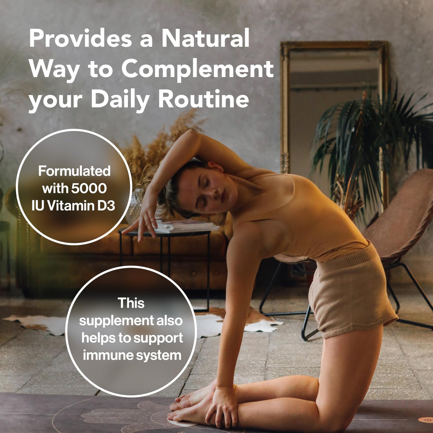 Quantum Nutrition Labs Vitamin D3 & K2 5000 IU – Bone & Heart Health (30 Vegan Caps)