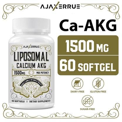 Liposomal Calcium AKG 1500 MG – 120 Softgels | Longevity & Energy