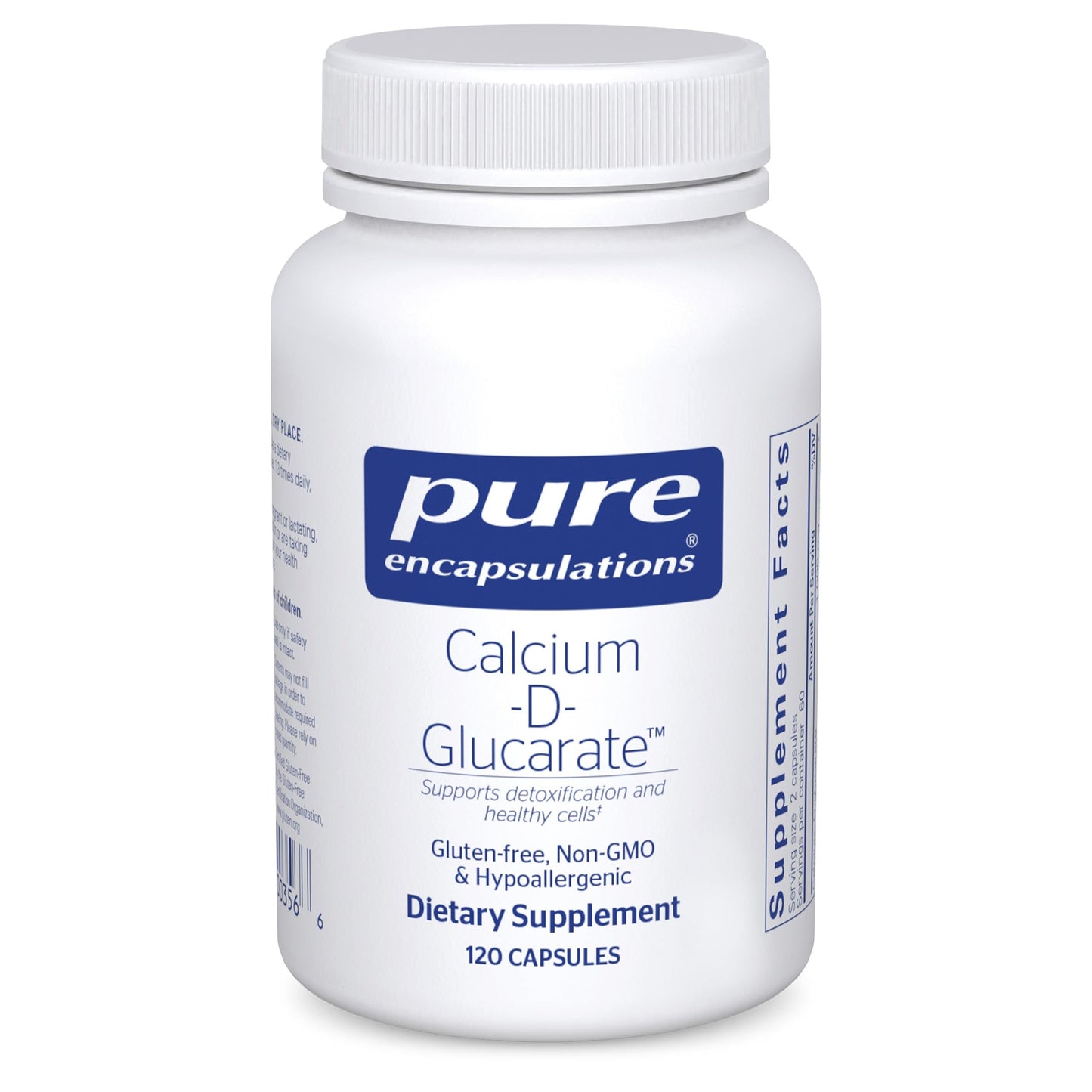 Pure Encapsulations Calcium-D-Glucarate | Support Cellular Health in Liver, Lungs, Breast & Colon (120 Capsules)