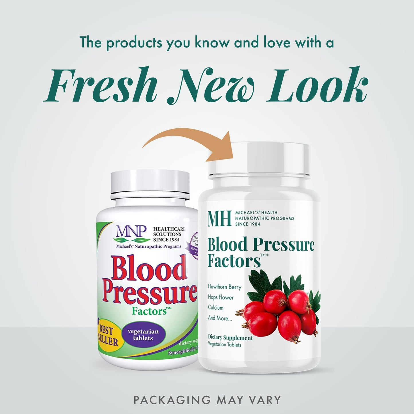 Michael's Blood Pressure Factors – 180 Vegetarian Tablets | Fluid Balance Support, Kosher & Gluten-Free
