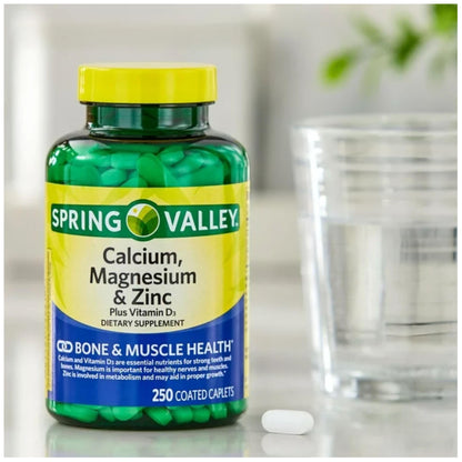 Calcium Magnesium Zinc with Vitamin D3 - Calcium 600 mg Supplement | Bone, Muscle & Immune Support | STS Sticker
