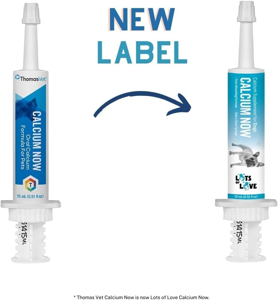 Calcium Now Whelping Calcium Paste for Dogs (15 ml, Vanilla) – Pack of 2 | Breeders Friendly