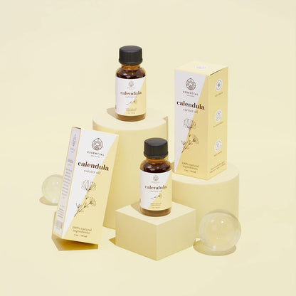 Calendula Oil - Premium Carrier Oil for Skin, Face, Body & Hair | Hydrating, Vegan & Cruelty-Free | 1 Fl Oz