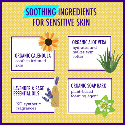 California Kids Chillax Shampoo & Bodywash – 100% Plant-Based, Gentle Lavender (562 mL / 19 oz)