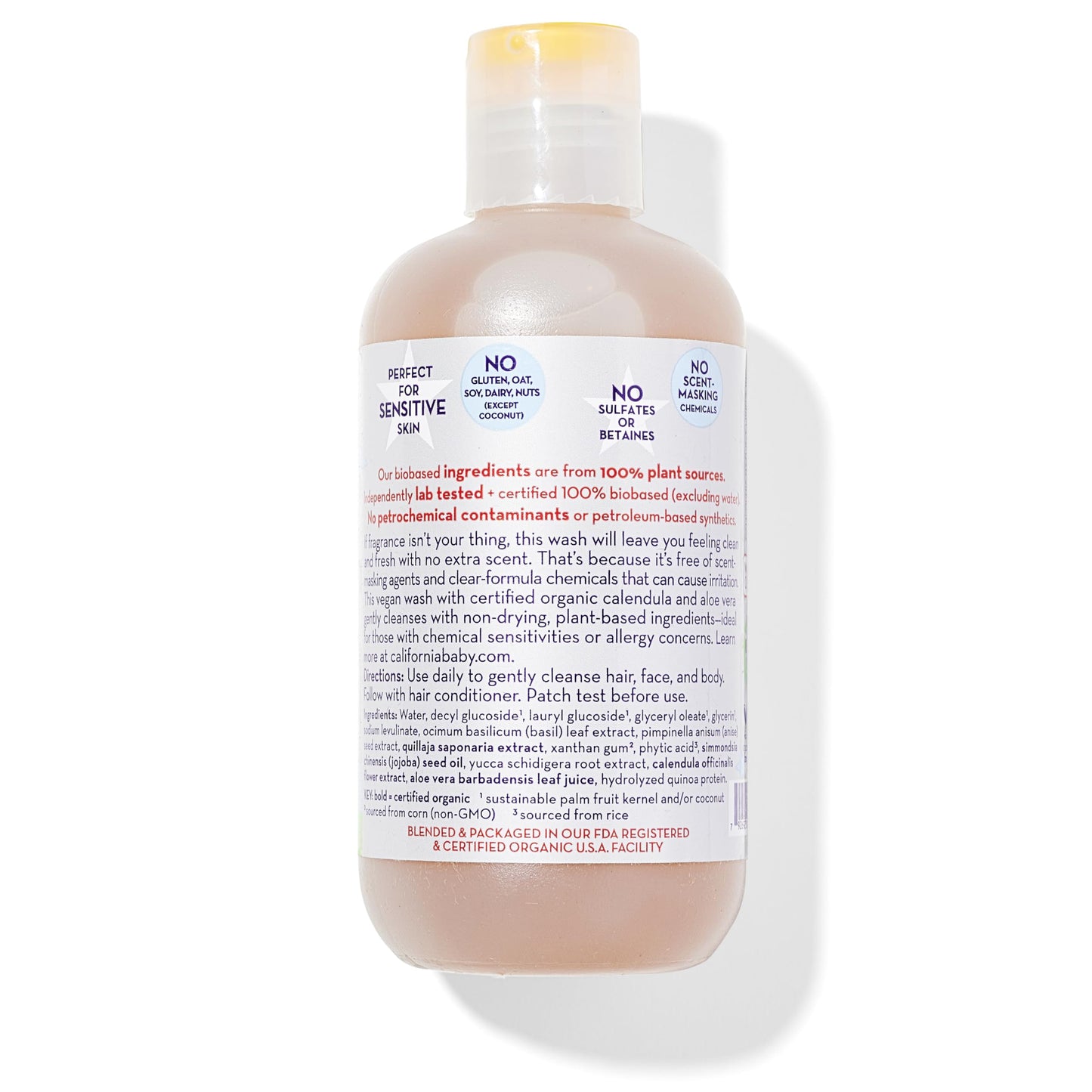California Kids Shampoo + Body Wash - Super Sensitive Unscented | 8.5 oz