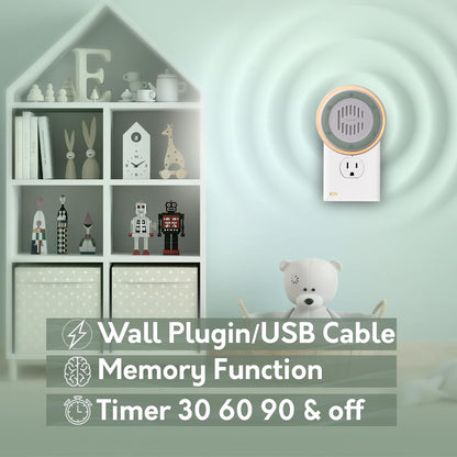 Calm Me 2-Pack White Noise Sound Machine — Office Privacy & Noise Blocking (20 Sounds)