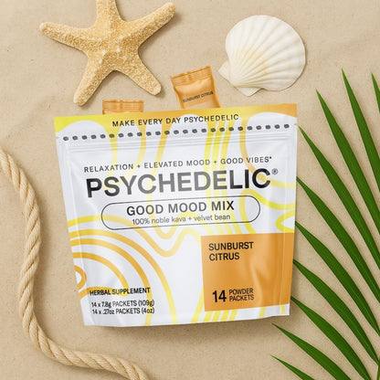 Calming Kava Drink Mix – Sunburst Citrus, 14 Sticks
