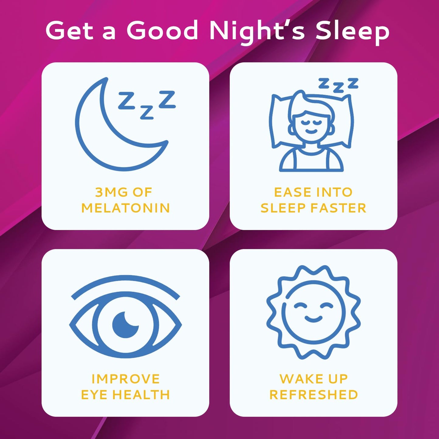 CALMOUR 100 Melatonin Strips – 3mg Fast-Dissolving Sleep Aid