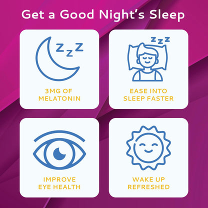 CALMOUR 30 Sleep Strips - 3mg Melatonin, Quick-Dissolving, Travel-Friendly Sleep Aid
