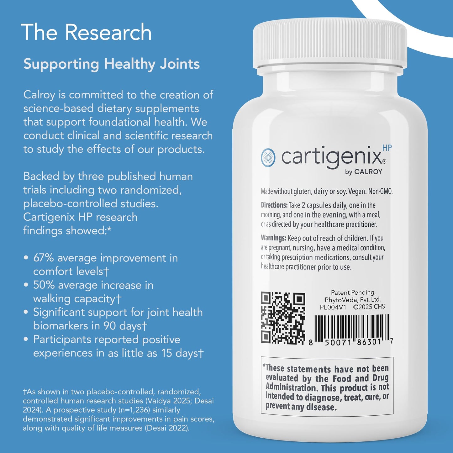 Calroy Cartigenix HP Joint & Cartilage Support – 60 Vegan Capsules