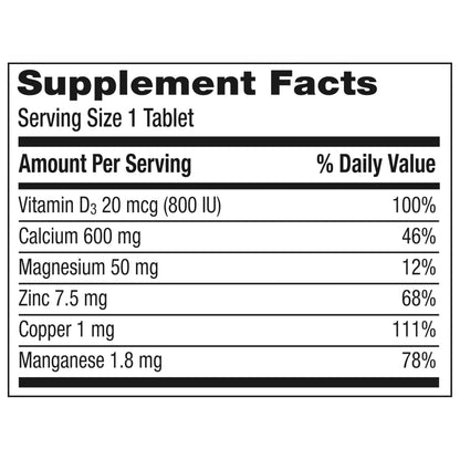 Caltrate 600 Plus D3 Minerals - Calcium & Vitamin D Tablets, 165 Count