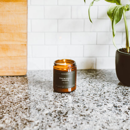 Calyan Wax Co. Aspen & Fog Candle – 7.2oz, 57 Hour Burn, Non-Toxic Soy