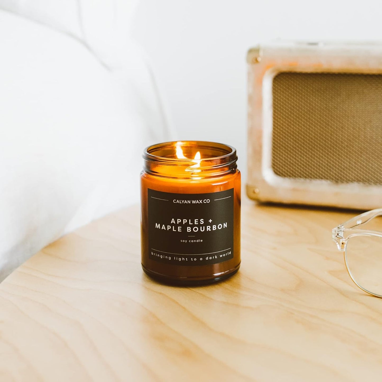 Calyan Wax Co. Rose & Peony Scented Candle – 57 Hour Burn, 7.2oz