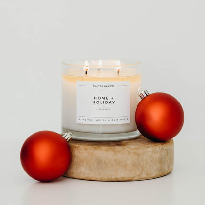 Calyan Wax Co. 3-Wick Soy Candle – 14.9oz Home & Holiday