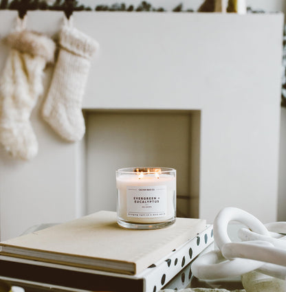 Calyan Wax Co. Lavender & Bergamot 3-Wick Candle – 14.9oz Soy, 43-Hour Burn