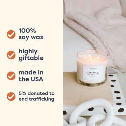Calyan Wax Co. Oakmoss & Amber 3-Wick Soy Candle – 14.9oz