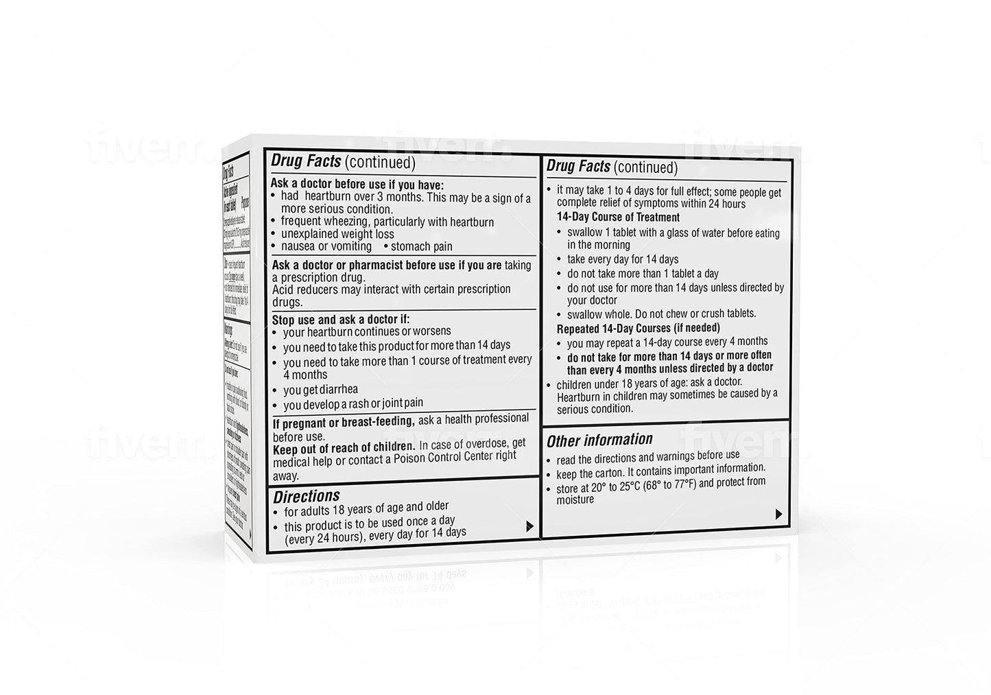 Camber Omeprazole 20mg Delayed-Release Tablets | Heartburn & Acid Reflux Relief (42 Count)
