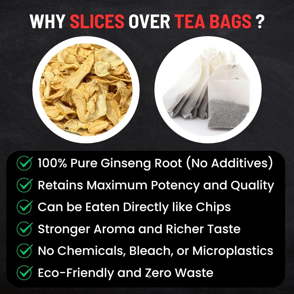 Canadian Vita Ginseng Root Slices – Premium Ontario Dried Ginseng for Tea & Energy