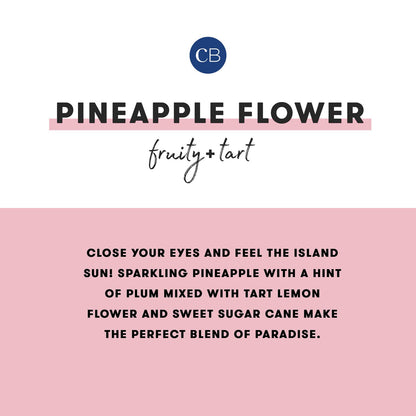 Capri Blue Modern Marble Reed Diffuser Set – Pineapple Flower 5.7 oz | Luxury Home Fragrance