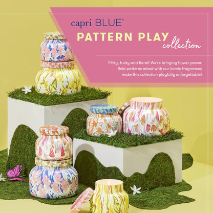Capri Blue Havana Vanilla Pattern Play Jar Candle - 19 oz | Luxury Home Decor