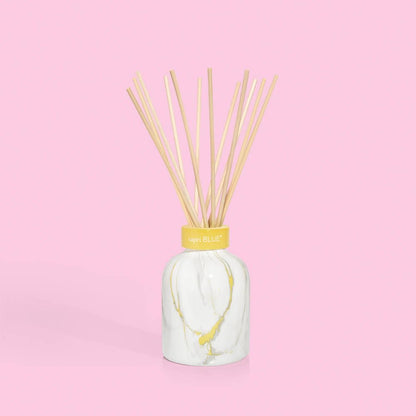 Capri Blue Modern Marble Reed Diffuser Set – Pineapple Flower 5.7 oz | Luxury Home Fragrance