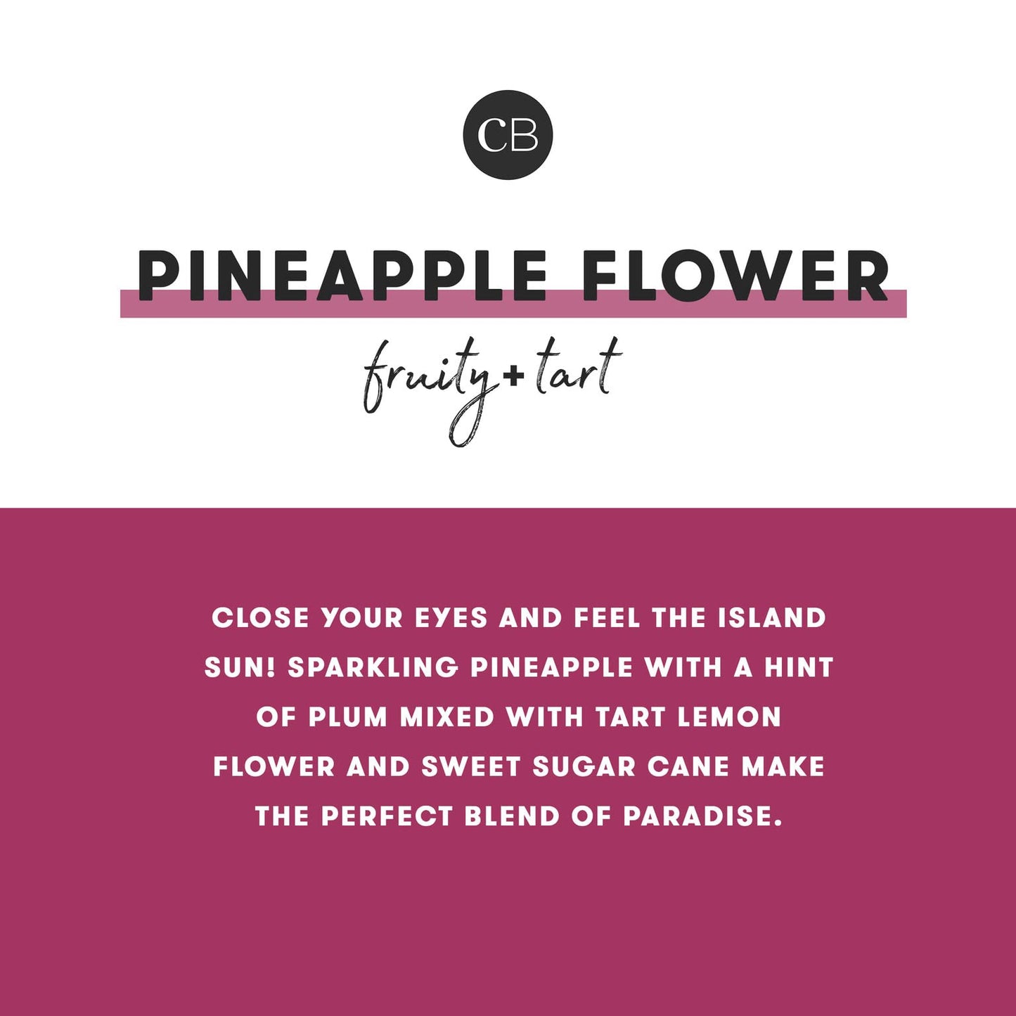 Capri Blue Pineapple Flower Scented Candle | Pattern Play 19 oz Jar | Soy Wax