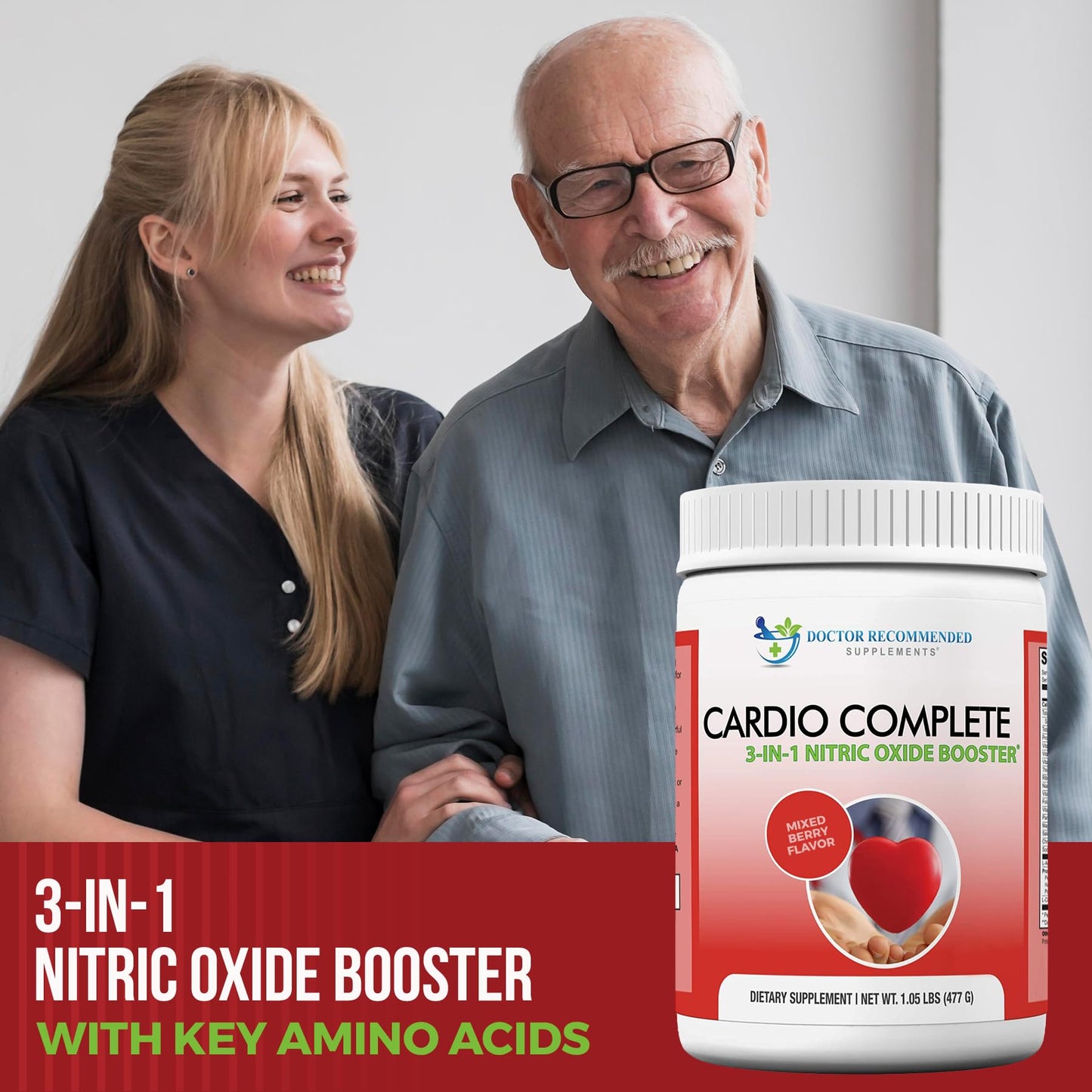Cardio Complete - 3-in-1 Nitric Oxide Booster for Heart Health | 5,000 mg L-Arginine, 1,000 mg L-Citrulline