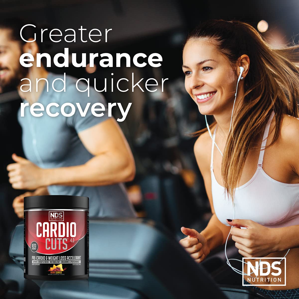Cardio Cuts NDS Nutrition 4.0 Pre-Workout – Weight Loss & Fat Burn (Miami Sunrise, 40 Servings)