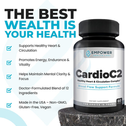 CardioC2 Circulation & Energy Support | Doctor-Formulated Beet Root & CoQ10