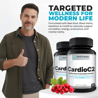 CardioC2 Circulation & Energy Support | Doctor-Formulated Beet Root & CoQ10
