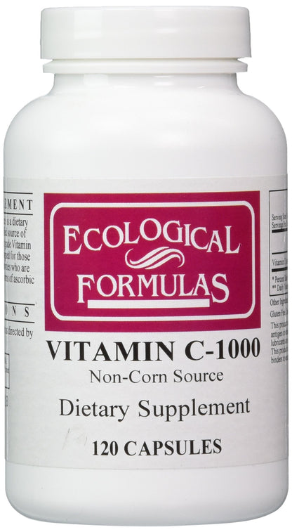 Cardiovascular Research Vitamin C-1000 Capsules - 120 Count | Tapioca-Fermented, Non-GMO, Gluten Free