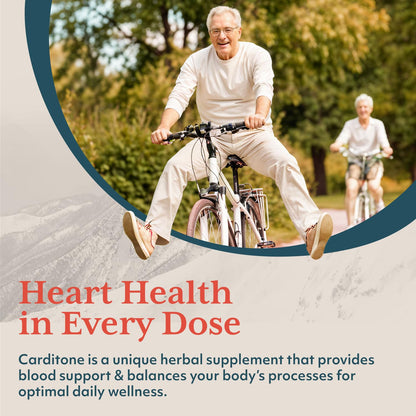 ruved Carditone - Natural Heart Health Supplement for BP & Heart Support (30 Veg Caplets)