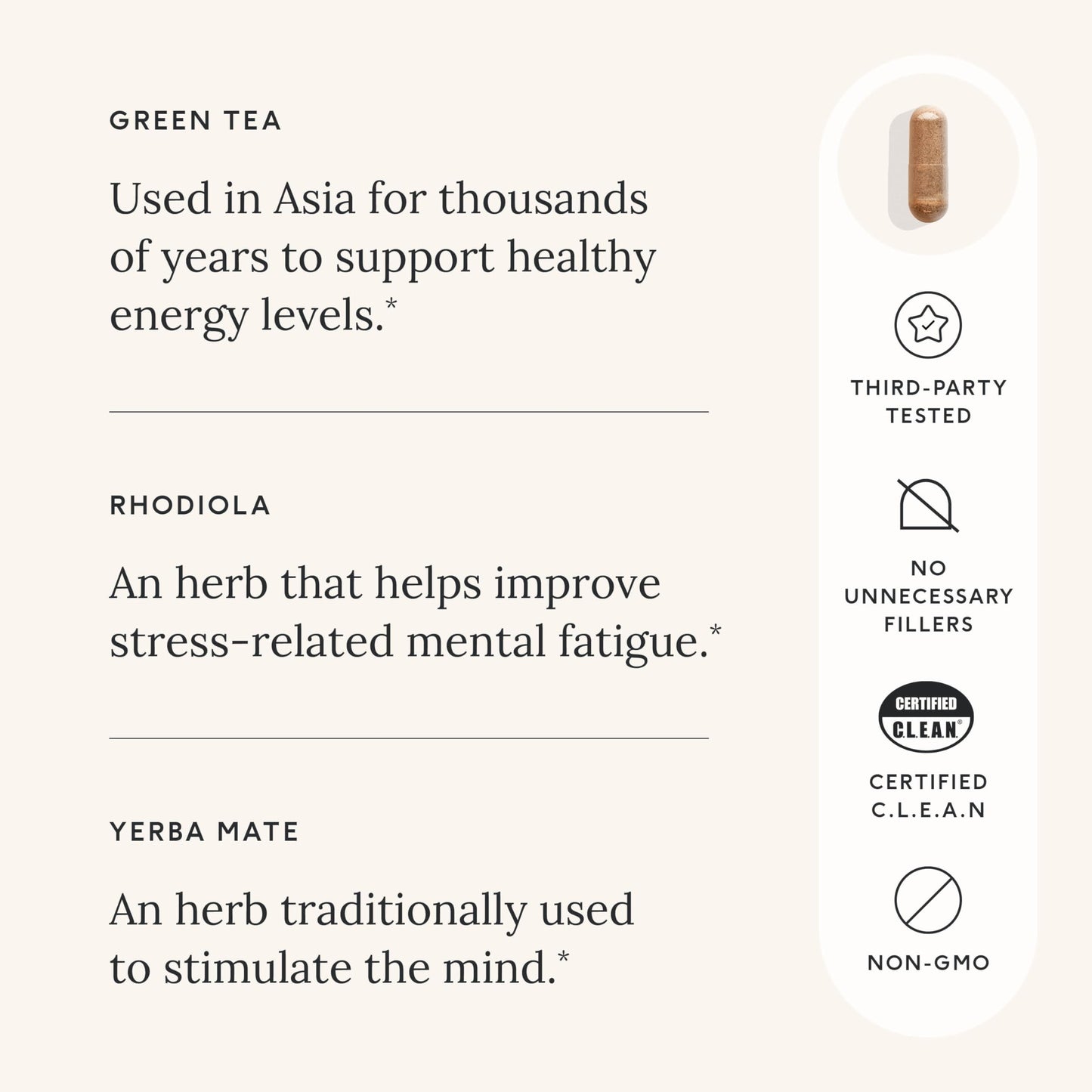 Care/of Natural Energy Supplements for Fatigue - 30 Energy Pills