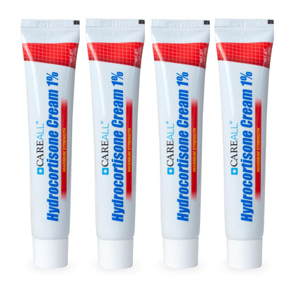 CareAll Hydrocortisone 1% Cream — Pack of 4 (4 x 1oz) Maximum-Strength Itch Relief for Eczema, Psoriasis, Bug Bites, Poison Ivy/Oak/Sumac
