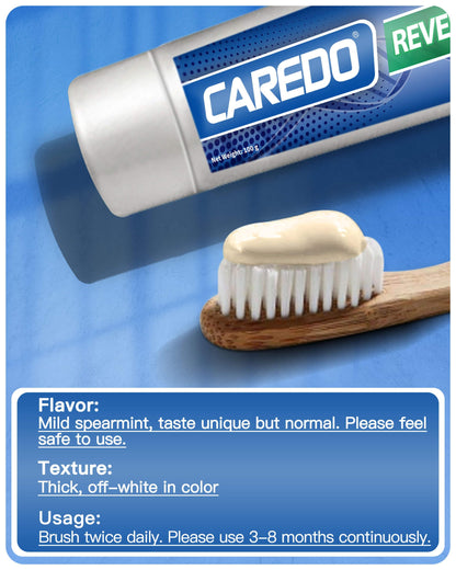 CAREDO Cavity Reversal Toothpaste - Fluoride-Free Hydroxyapatite Remineralizing 3.52 oz