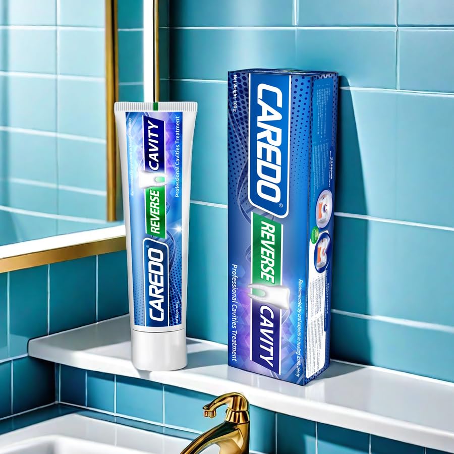 CAREDO Fluoride-Free Hydroxyapatite Toothpaste – Cavity Reversal (2-Pack)