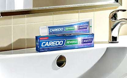 CAREDO Cavity Reversal Toothpaste – Hydroxyapatite, Fluoride Free, 2-Pack