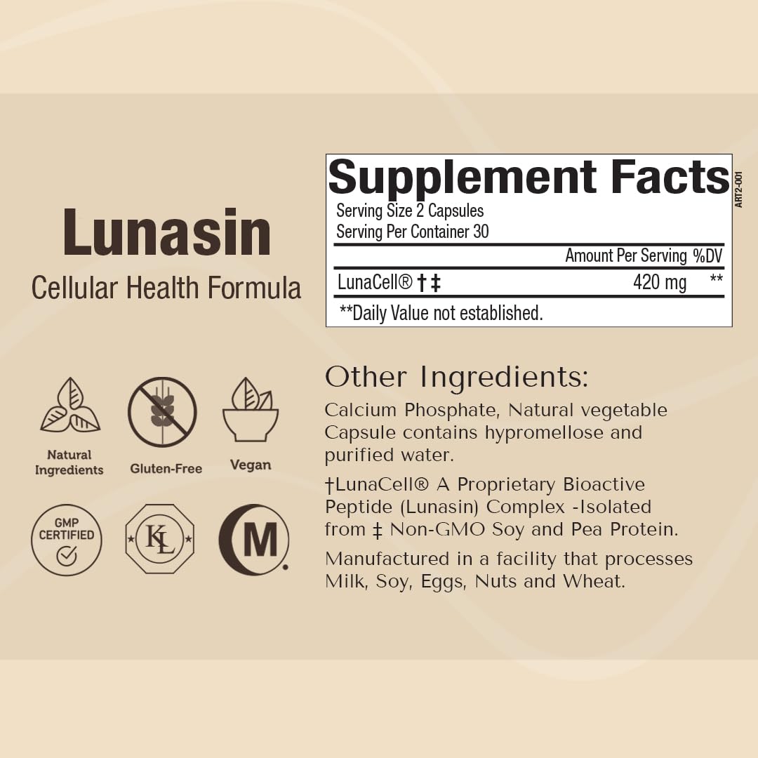 Carefast Lunasin│Cellular Health Supplement Vegan Friendly | Cardiovascular Wellness, Triple-Antioxidant Defense, and Epigenetic Support for Optimal Health