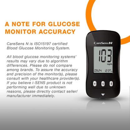 CareSens N Blood Glucose Test Strips (50 ct) - For CareSens N Family Meters