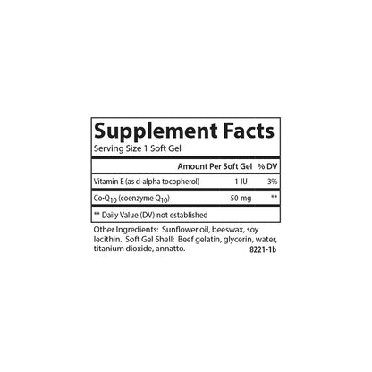 Carlson Co-Q10 50 mg - Co-Enzyme Q10, 120 Softgels